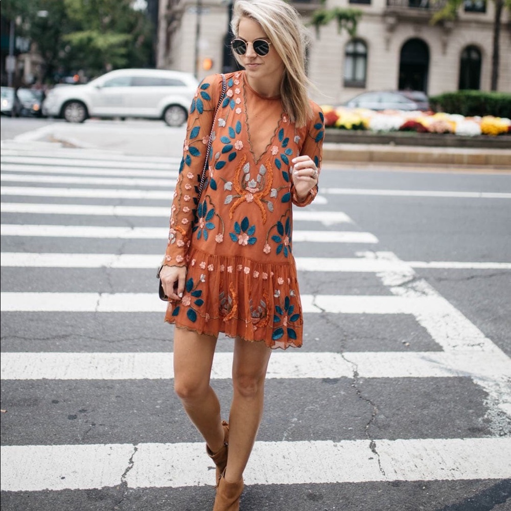 FreePeople Hearts Are Wild Mini Dress
